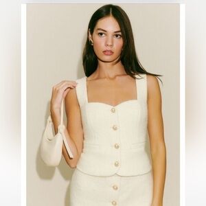 BNWT Reformation Amora Top Vest Sz 0